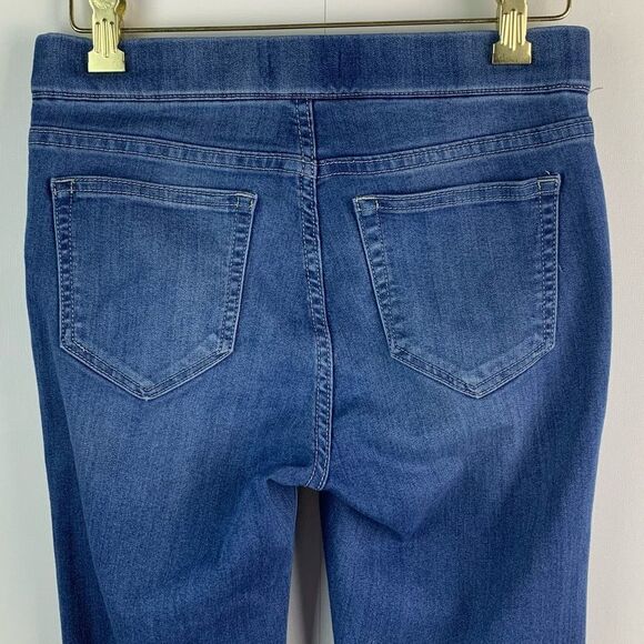 Cello Jeans Women's Blue Mid Rise Easy Flare Pull On Jegging Pants Size Small - Picture 5 of 9